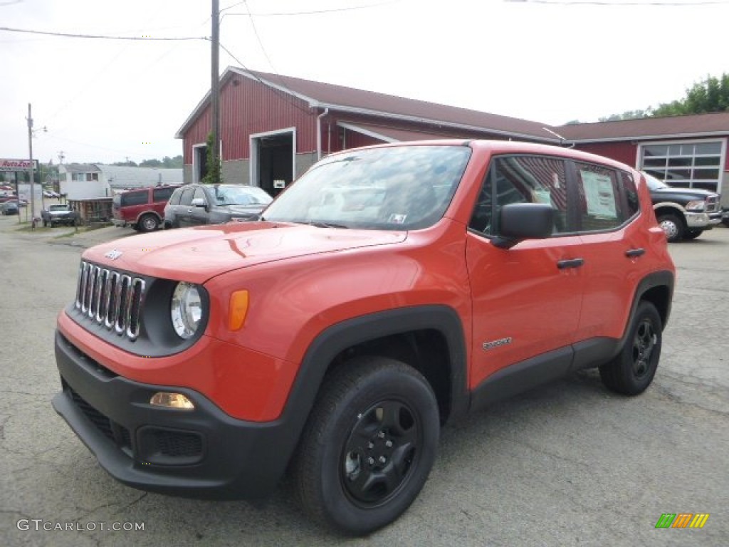 2015 Omaha Orange Jeep Renegade Sport 4x4 106885442 Photo 2