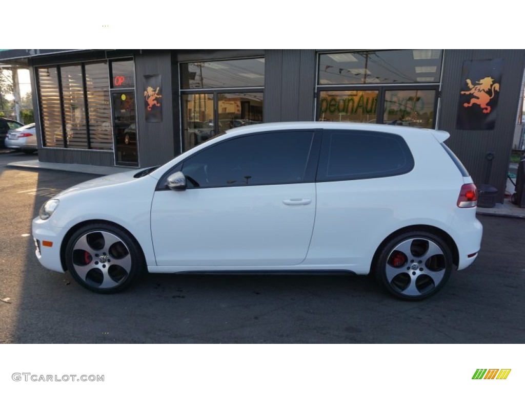 2013 GTI 2 Door - Candy White / Interlagos Plaid Cloth photo #6