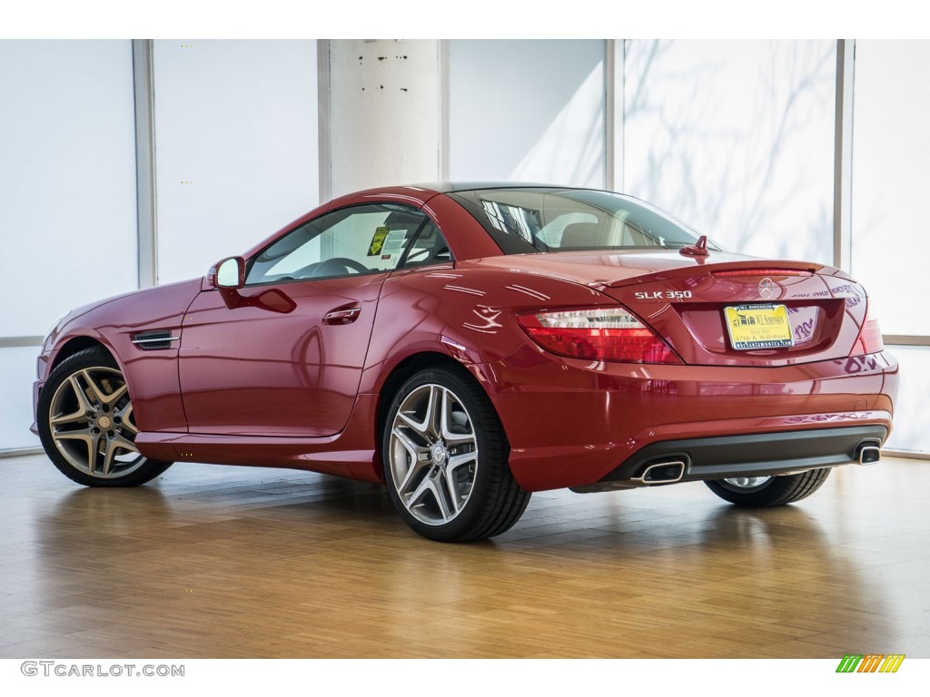 2016 SLK 350 Roadster - Mars Red / Black photo #3