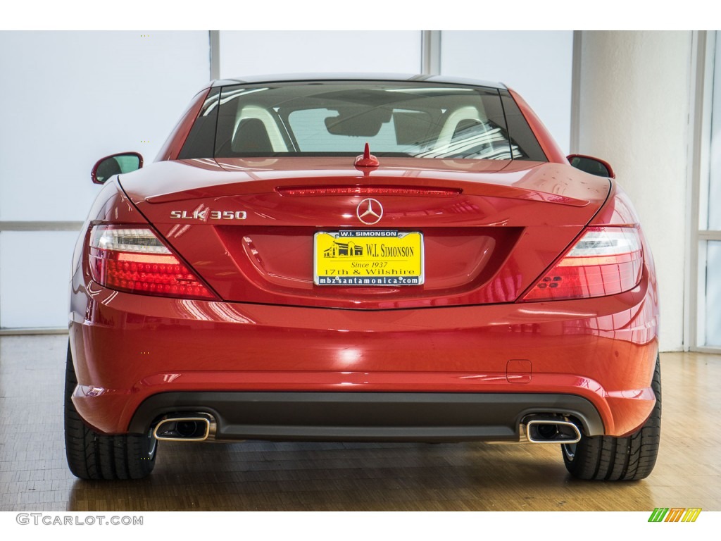 2016 SLK 350 Roadster - Mars Red / Black photo #4