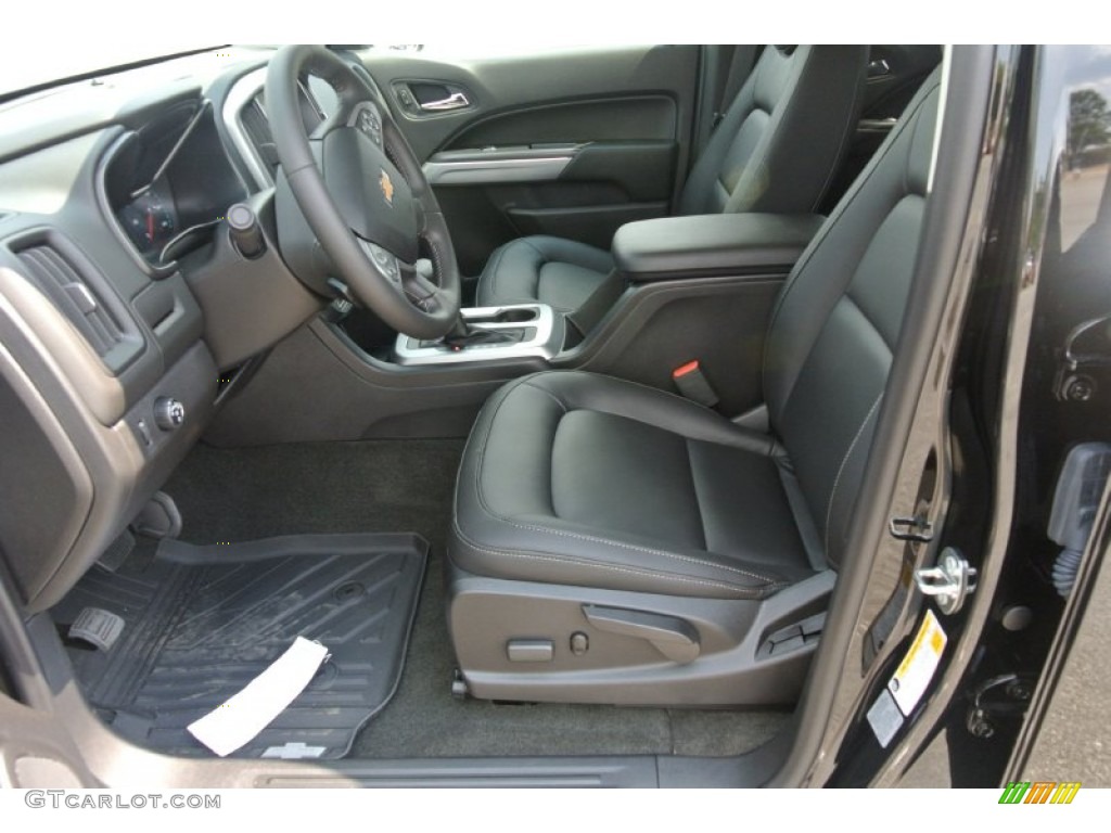 Jet Black Interior 2016 Chevrolet Colorado LT Crew Cab Photo #106921545