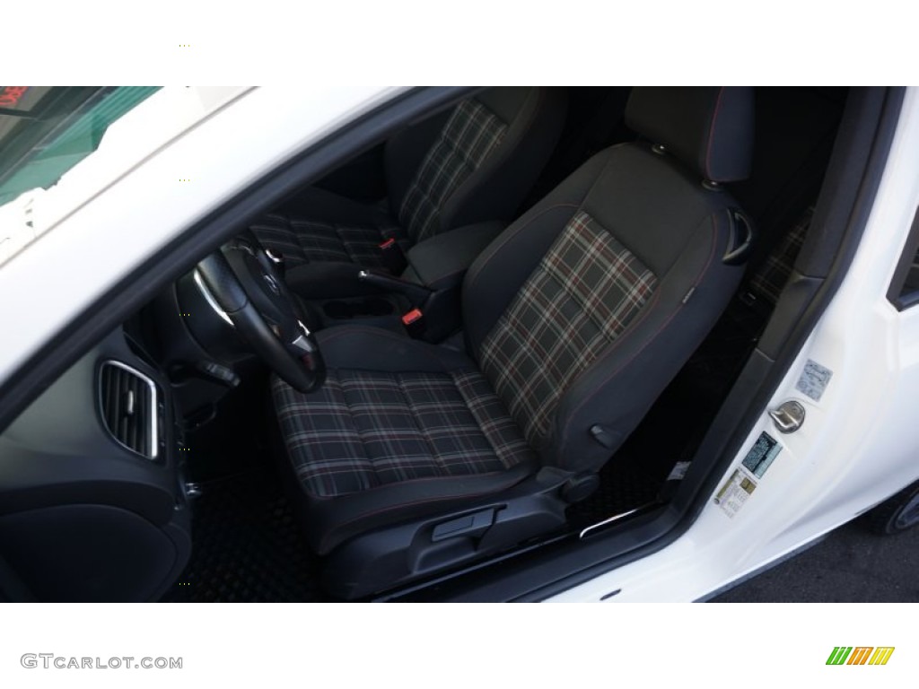 2013 GTI 2 Door - Candy White / Interlagos Plaid Cloth photo #17