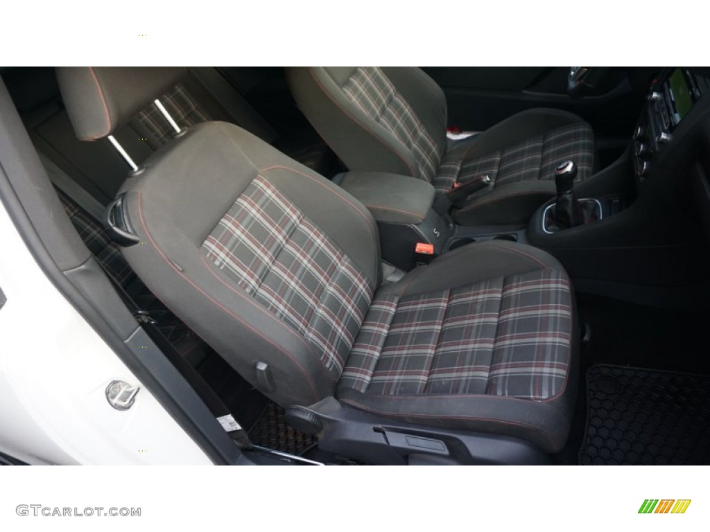 2013 GTI 2 Door - Candy White / Interlagos Plaid Cloth photo #19