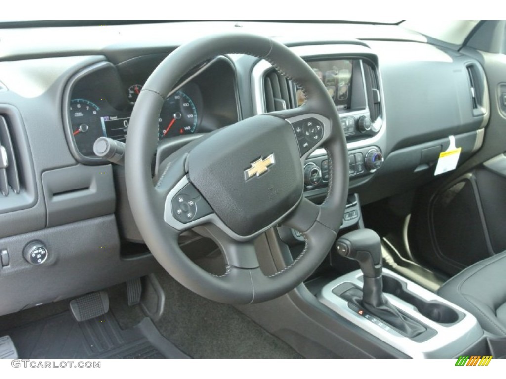 2016 Chevrolet Colorado LT Crew Cab Jet Black Dashboard Photo #106921998