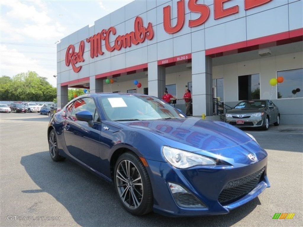 2013 FR-S Sport Coupe - Ultramarine Blue / Black/Red Accents photo #2