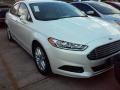 2016 White Platinum Tri-Coat Metallic Ford Fusion SE  photo #1