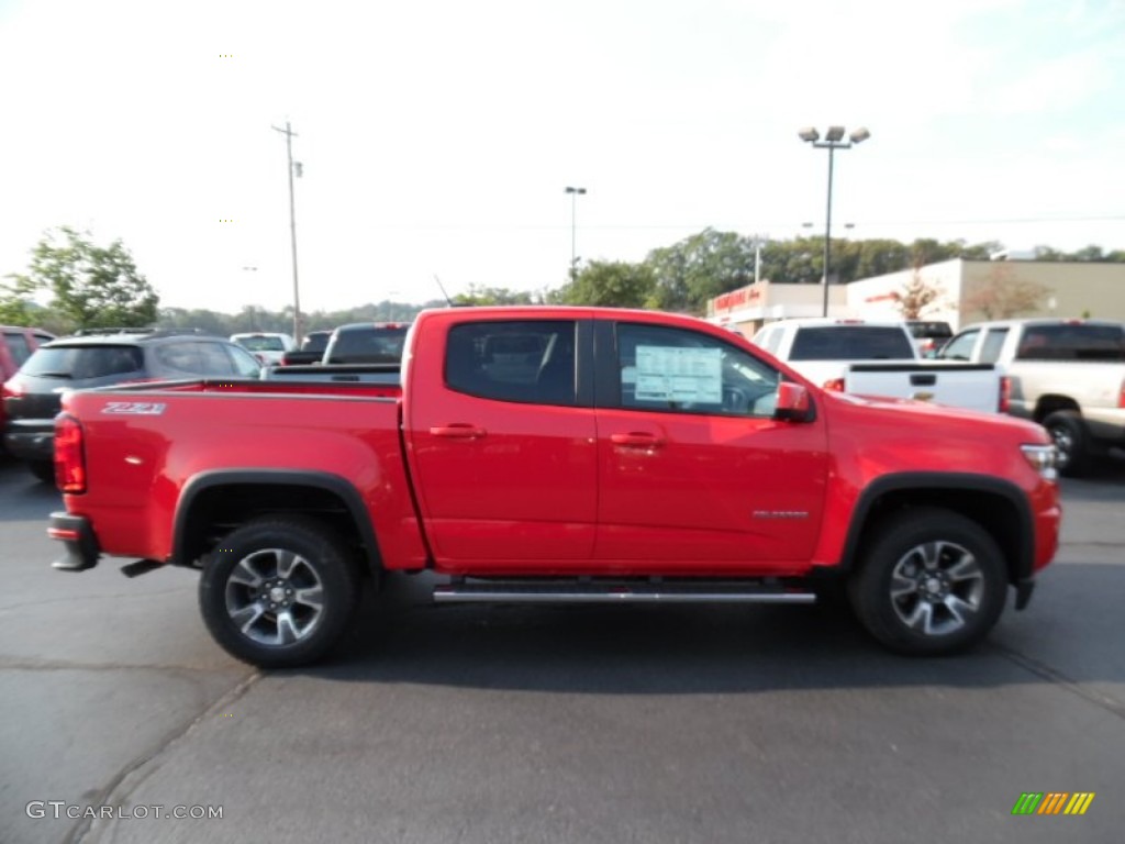 2016 Colorado Z71 Crew Cab 4x4 - Red Hot / Jet Black photo #4