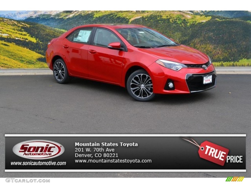 2016 Corolla S Plus - Barcelona Red Metallic / Black photo #1