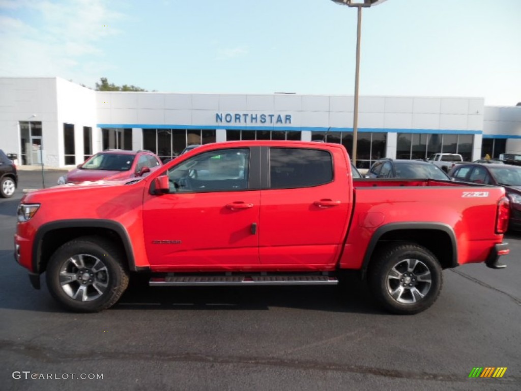 2016 Colorado Z71 Crew Cab 4x4 - Red Hot / Jet Black photo #9