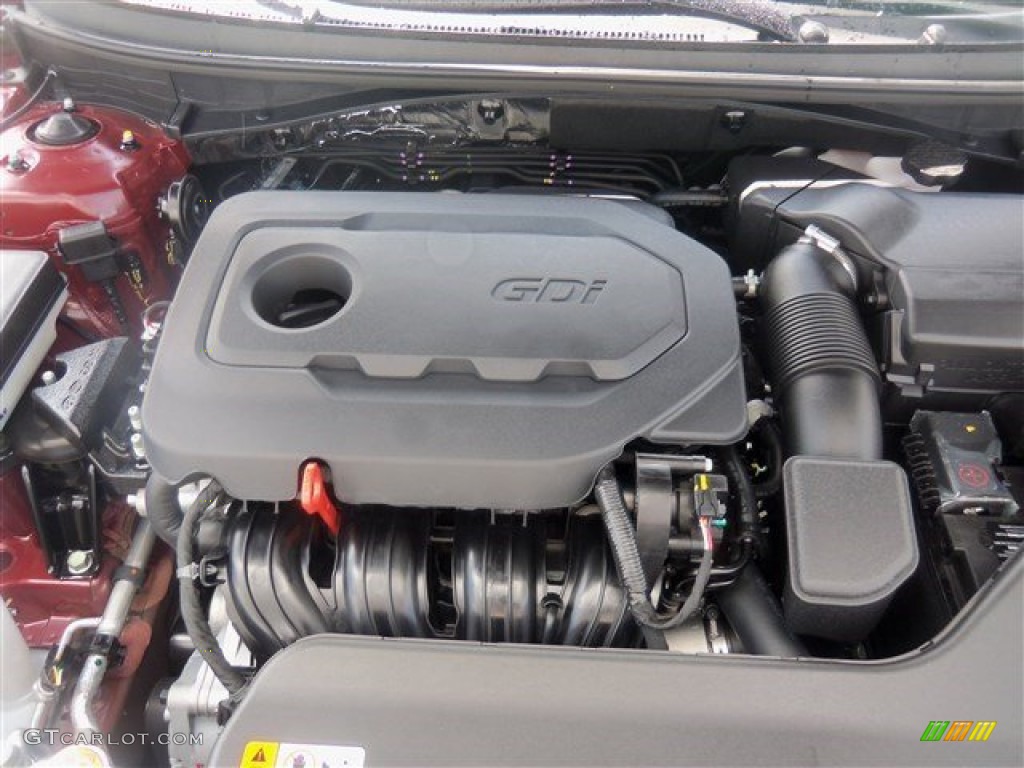 2016 Hyundai Sonata SE 2.4 Liter GDI DOHC 16-Valve D-CVVT 4 Cylinder Engine Photo #106927470