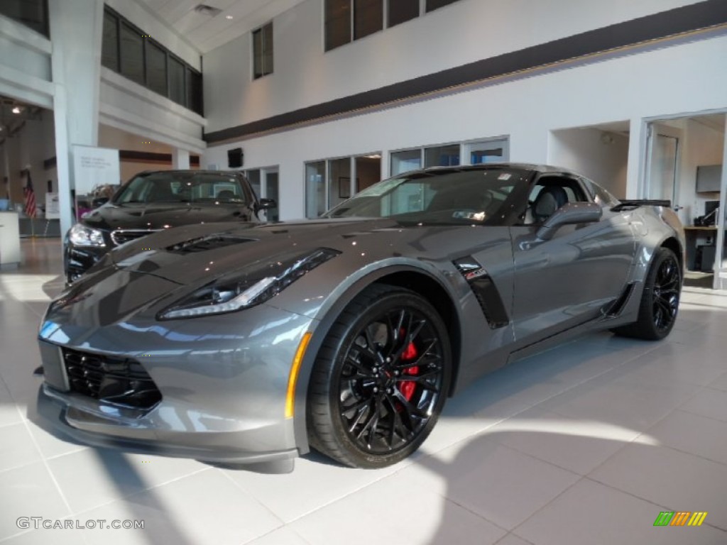 Shark Gray Metallic 2016 Chevrolet Corvette Z06 Coupe Exterior Photo #106928871