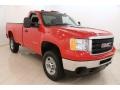 Fire Red 2013 GMC Sierra 2500HD Regular Cab 4x4