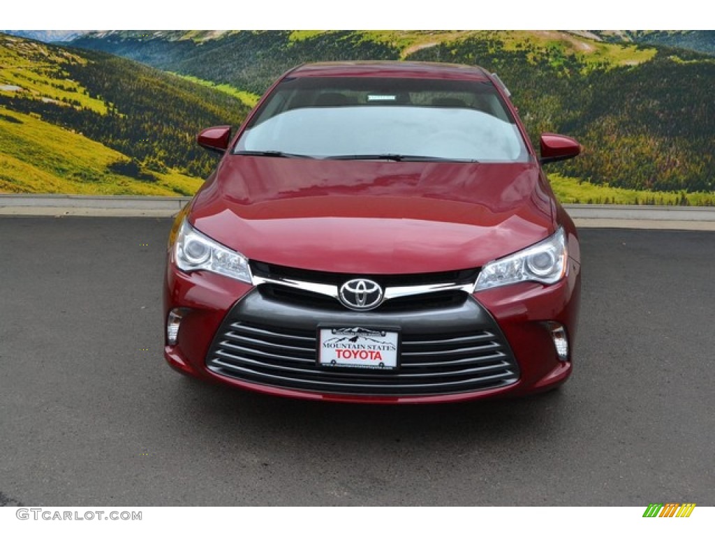 2015 Camry LE - Ruby Flare Pearl / Black photo #2