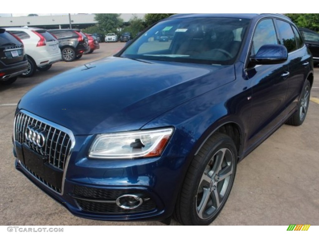 2016 Q5 3.0 TFSI Premium Plus quattro - Scuba Blue Metallic / Chestnut Brown photo #3