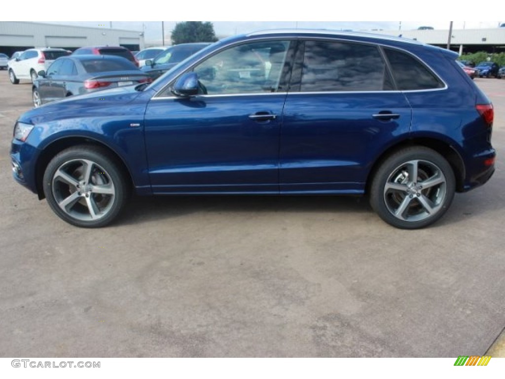 2016 Q5 3.0 TFSI Premium Plus quattro - Scuba Blue Metallic / Chestnut Brown photo #5