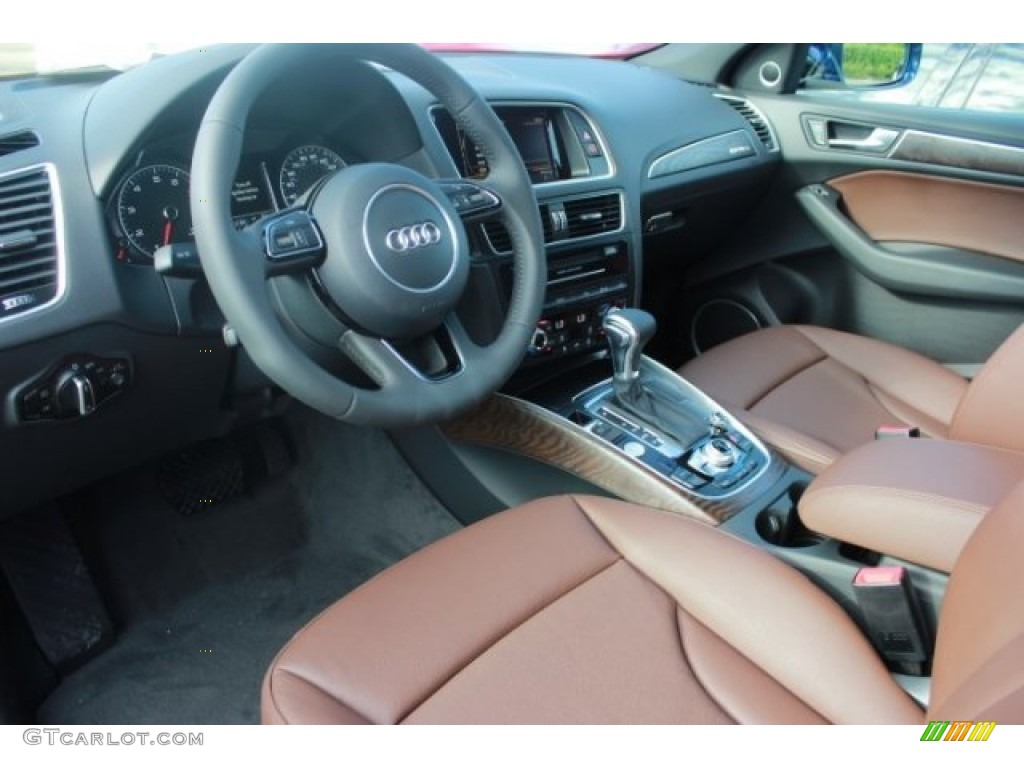 2016 Q5 3.0 TFSI Premium Plus quattro - Scuba Blue Metallic / Chestnut Brown photo #14