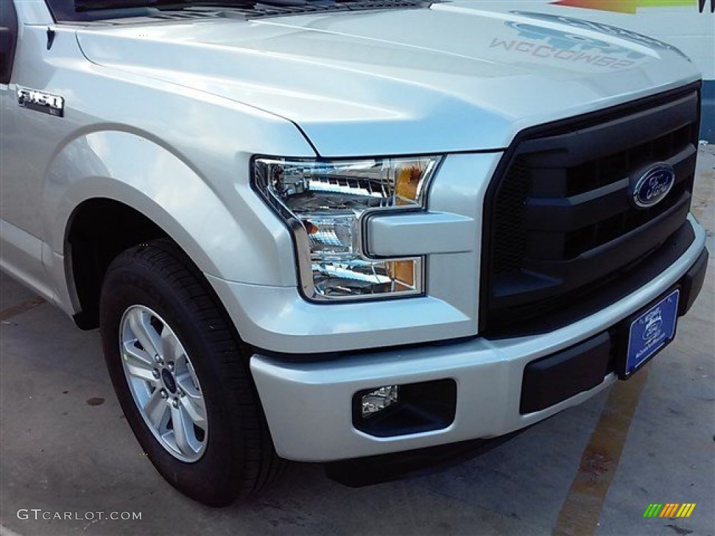 2015 F150 XL SuperCab - Ingot Silver Metallic / Medium Earth Gray photo #4