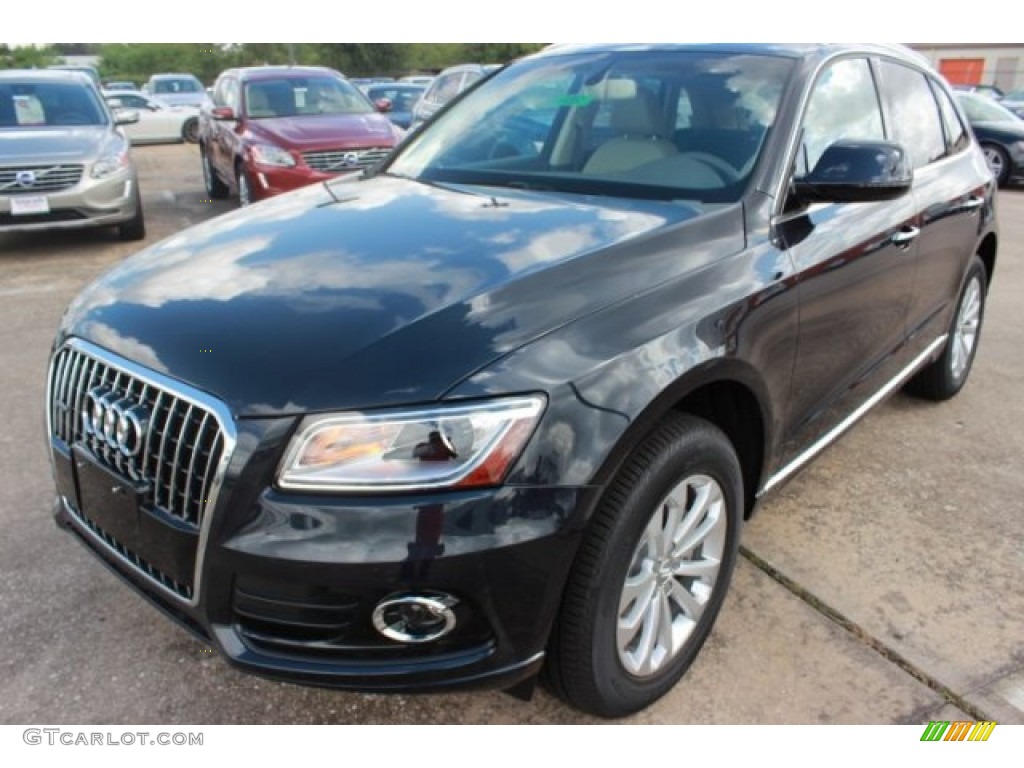 2016 Q5 2.0 TFSI Premium Plus quattro - Moonlight Blue Metallic / Pistachio Beige photo #3