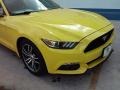 2015 Triple Yellow Tricoat Ford Mustang EcoBoost Premium Coupe  photo #6