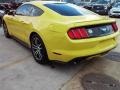 2015 Triple Yellow Tricoat Ford Mustang EcoBoost Premium Coupe  photo #12