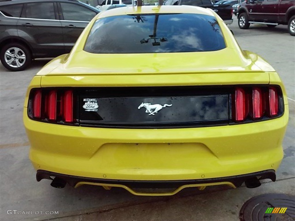 2015 Mustang EcoBoost Premium Coupe - Triple Yellow Tricoat / Ebony photo #15