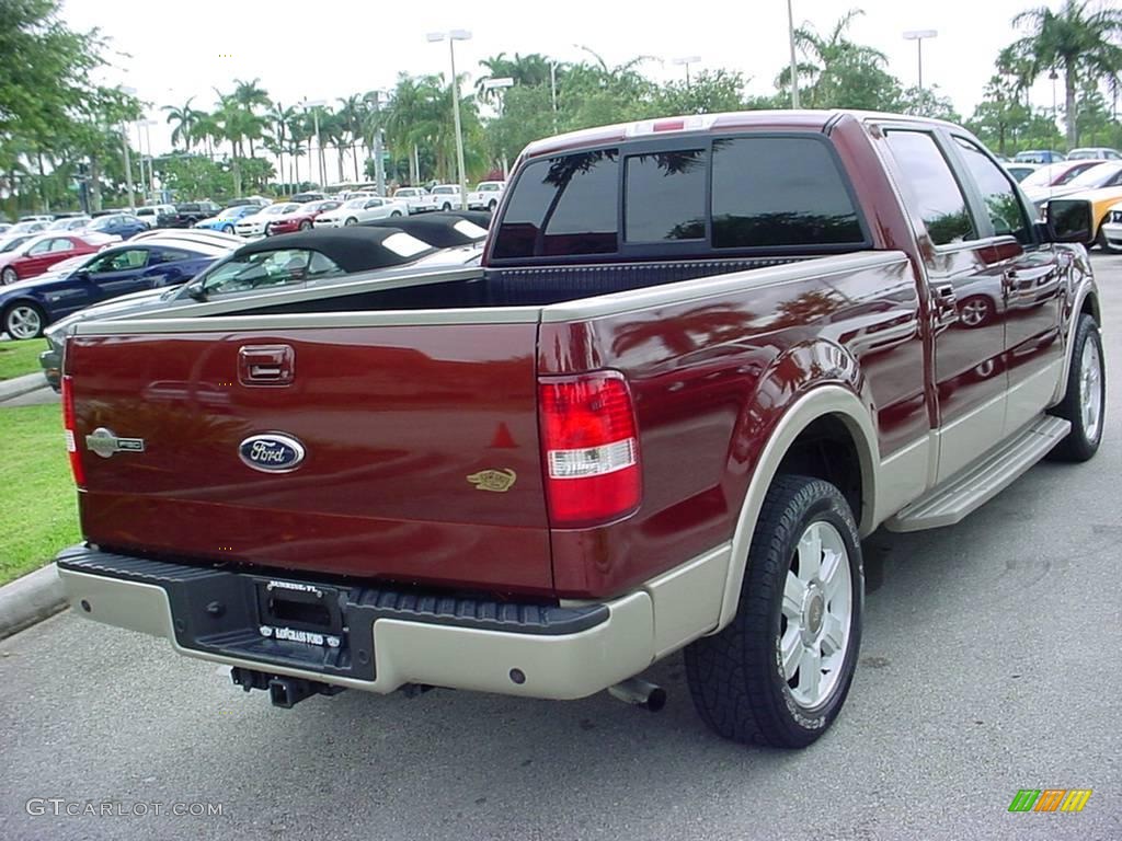 2007 F150 King Ranch SuperCrew - Dark Copper Metallic / Castano Brown Leather photo #3