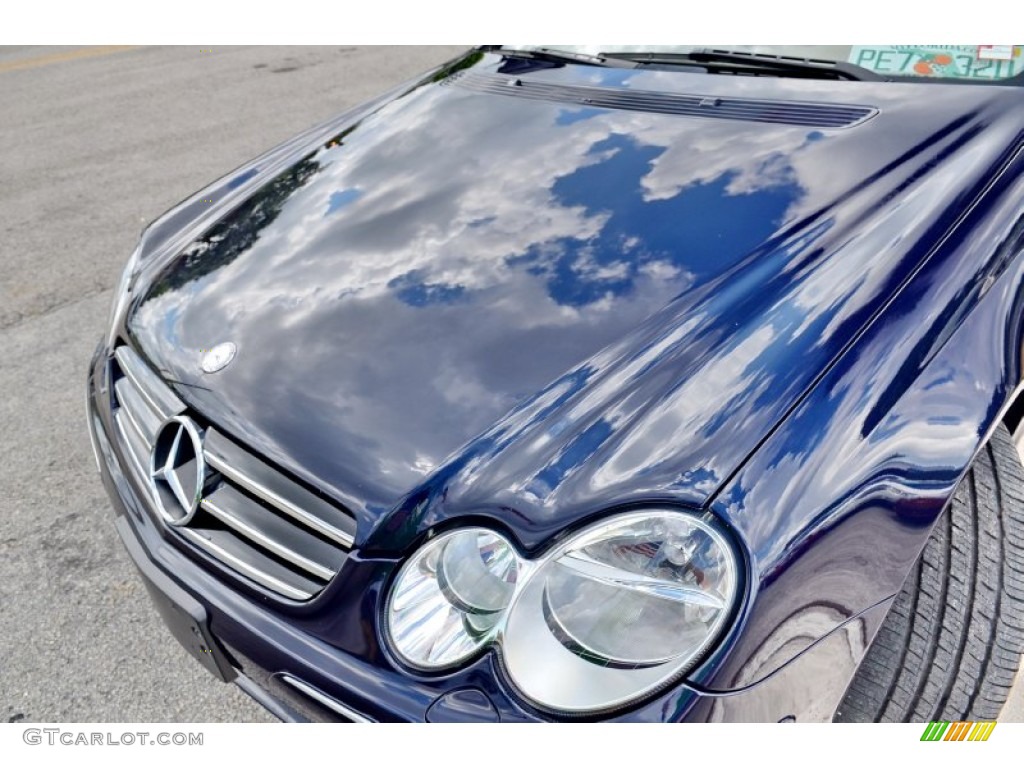 2009 CLK 550 Coupe - Capri Blue Metallic / Black/Cappuccino photo #35