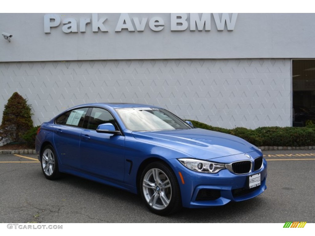 2015 4 Series 428i xDrive Gran Coupe - Estoril Blue Metallic / Black photo #1