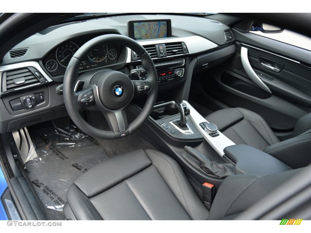 Black Interior 2015 BMW 4 Series 428i xDrive Gran Coupe Photo #106940768
