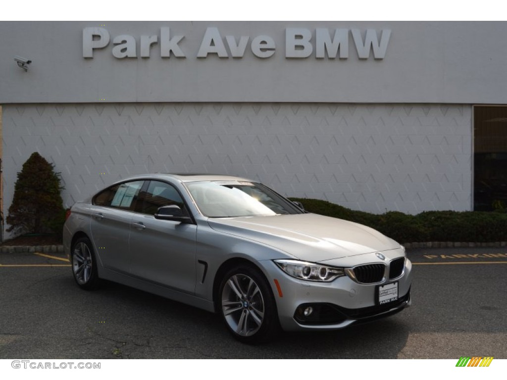 2015 4 Series 428i xDrive Gran Coupe - Glacier Silver Metallic / Black photo #1