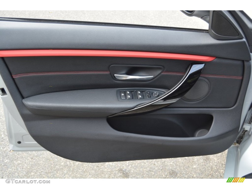 2015 BMW 4 Series 428i xDrive Gran Coupe Black Door Panel Photo #106941517