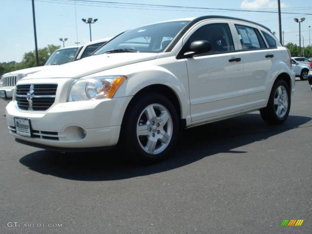 2008 Caliber SXT - Stone White / Dark Slate Gray photo #1