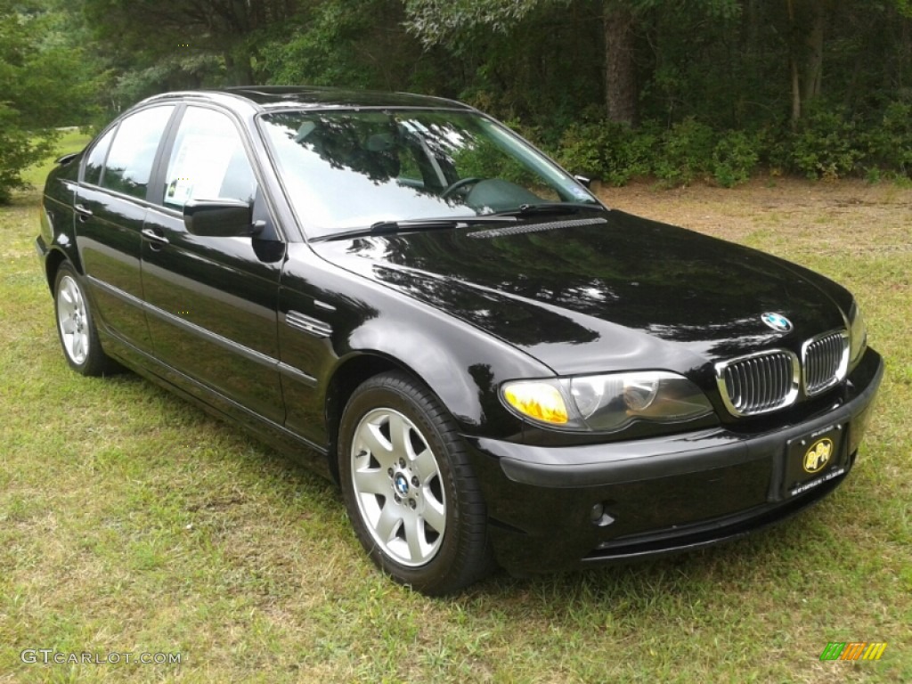 2002 3 Series 325i Sedan - Jet Black / Black photo #3