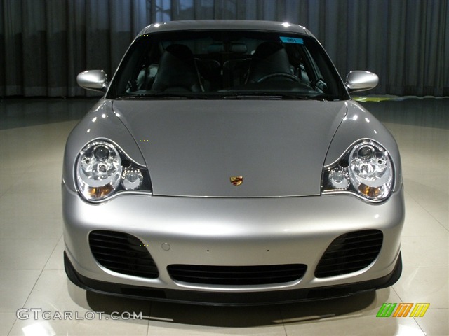 2003 911 Turbo Coupe - Arctic Silver Metallic / Black photo #4