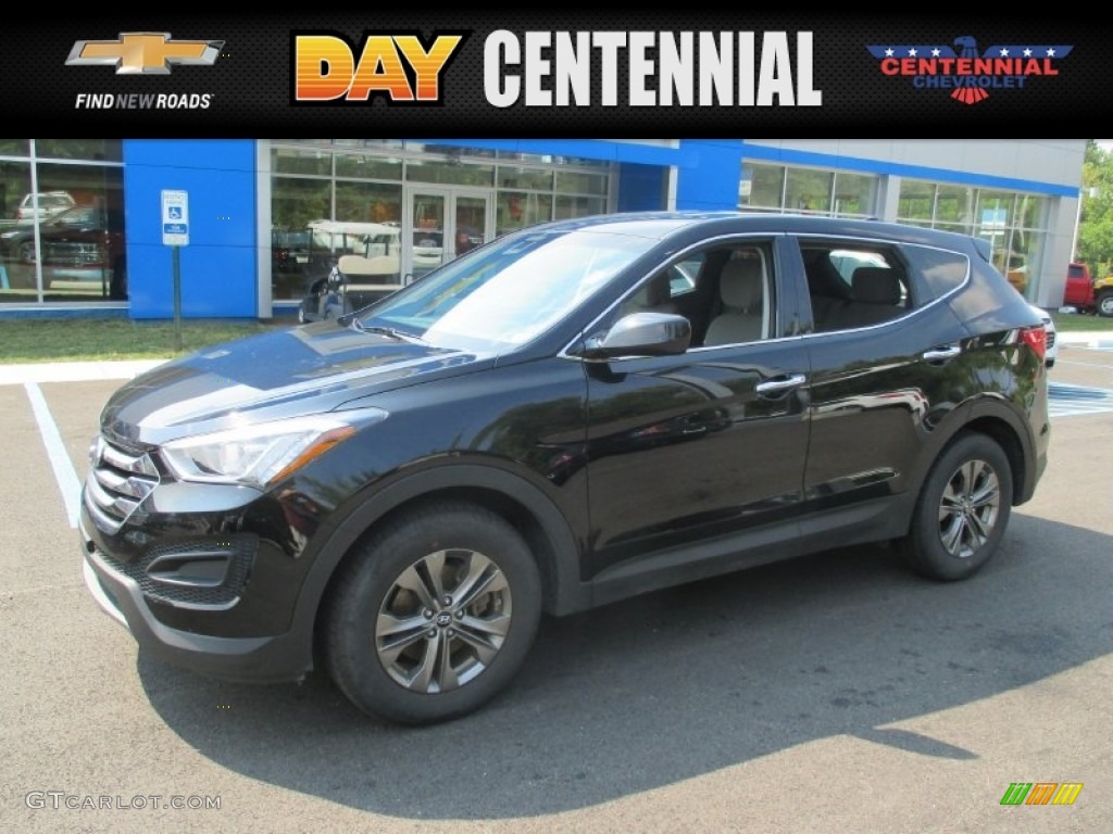 2015 Santa Fe Sport 2.4 AWD - Twilight Black / Gray photo #1