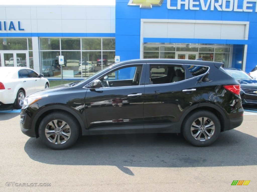 2015 Santa Fe Sport 2.4 AWD - Twilight Black / Gray photo #2