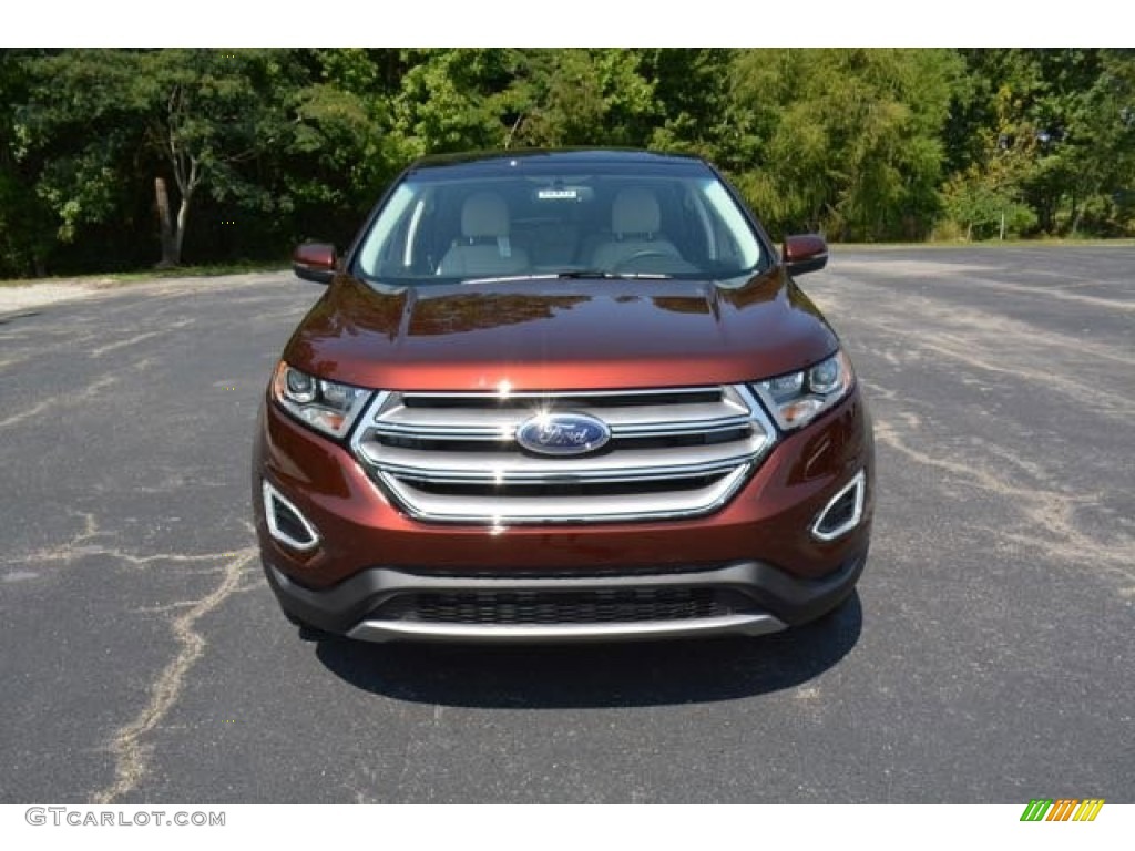 2015 Edge Titanium AWD - Bronze Fire Metallic / Ceramic photo #2