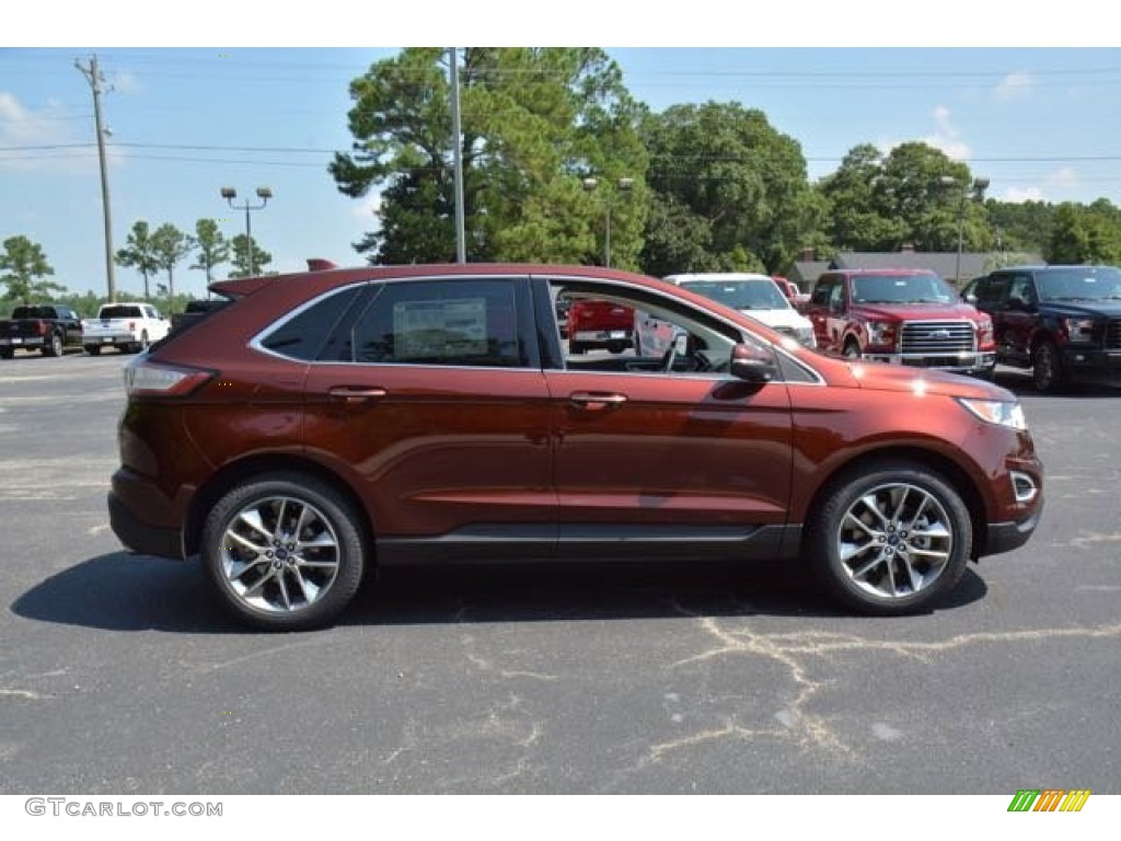 2015 Edge Titanium AWD - Bronze Fire Metallic / Ceramic photo #4