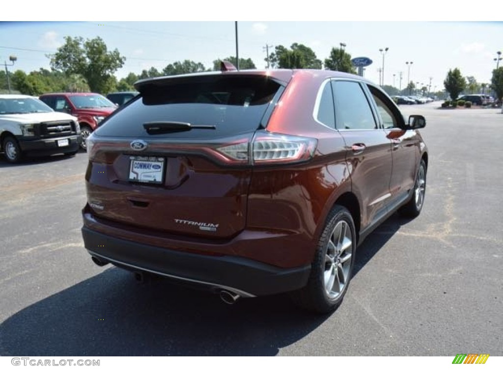 2015 Edge Titanium AWD - Bronze Fire Metallic / Ceramic photo #5