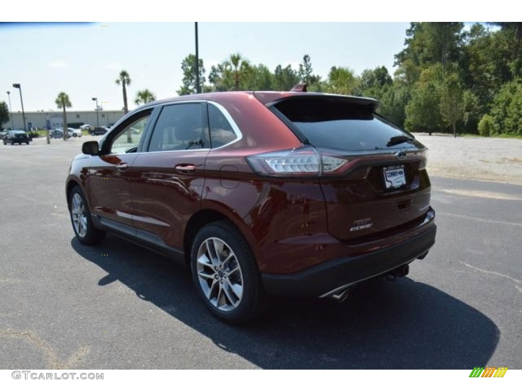 2015 Edge Titanium AWD - Bronze Fire Metallic / Ceramic photo #8
