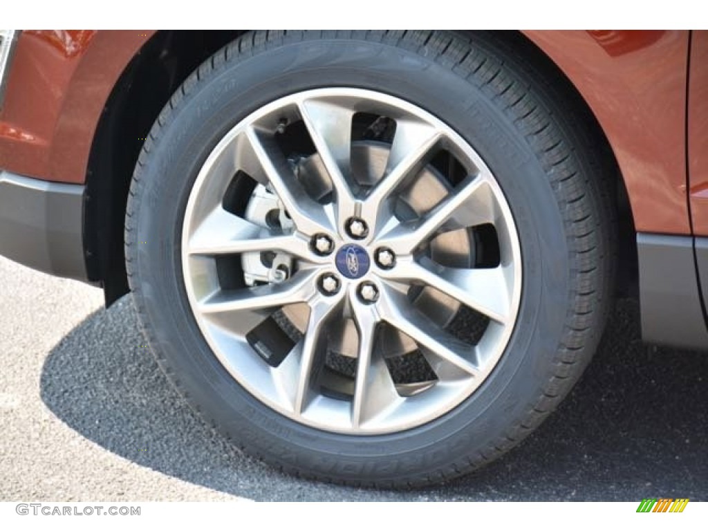 2015 Edge Titanium AWD - Bronze Fire Metallic / Ceramic photo #10