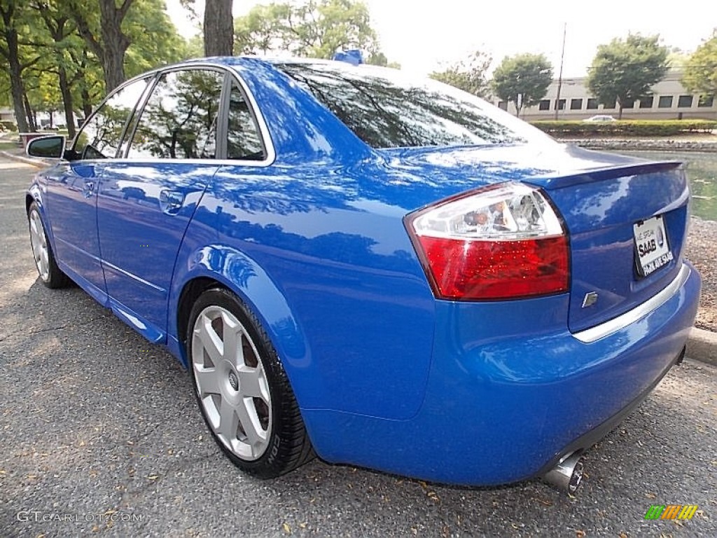 2004 S4 4.2 quattro Sedan - Nogaro Blue / Black/Blue photo #3