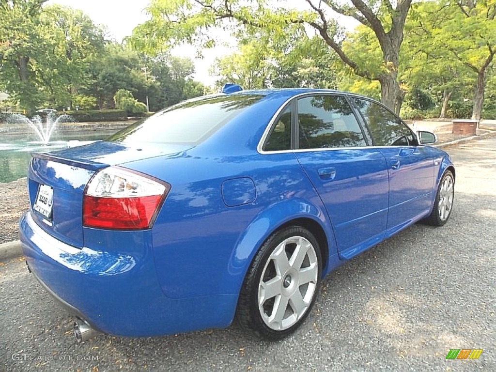 2004 S4 4.2 quattro Sedan - Nogaro Blue / Black/Blue photo #6