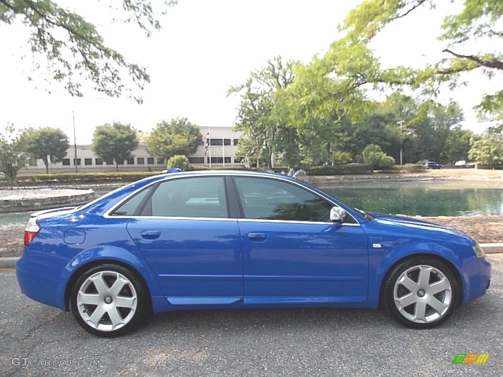 2004 S4 4.2 quattro Sedan - Nogaro Blue / Black/Blue photo #7