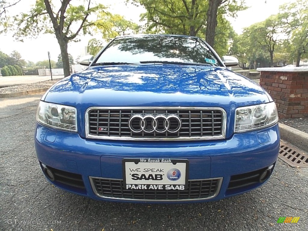 2004 S4 4.2 quattro Sedan - Nogaro Blue / Black/Blue photo #9