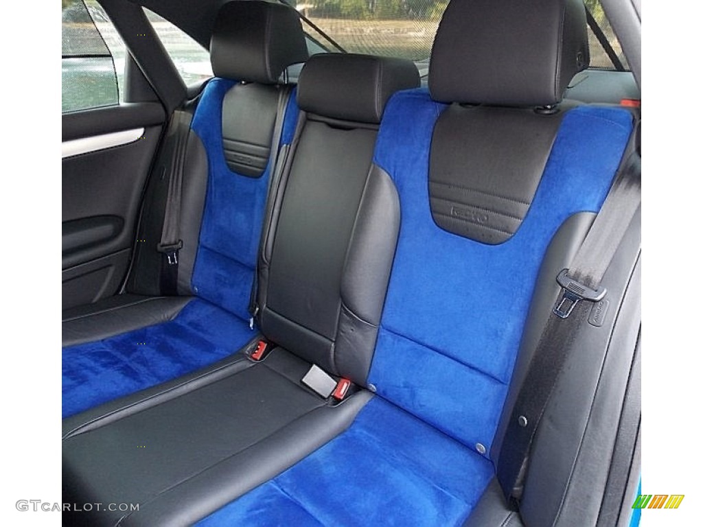 Black/Blue Interior 2004 Audi S4 4.2 quattro Sedan Photo #106951539