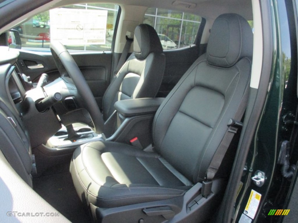 Jet Black Interior 2016 Chevrolet Colorado LT Crew Cab 4x4 Photo #106952469