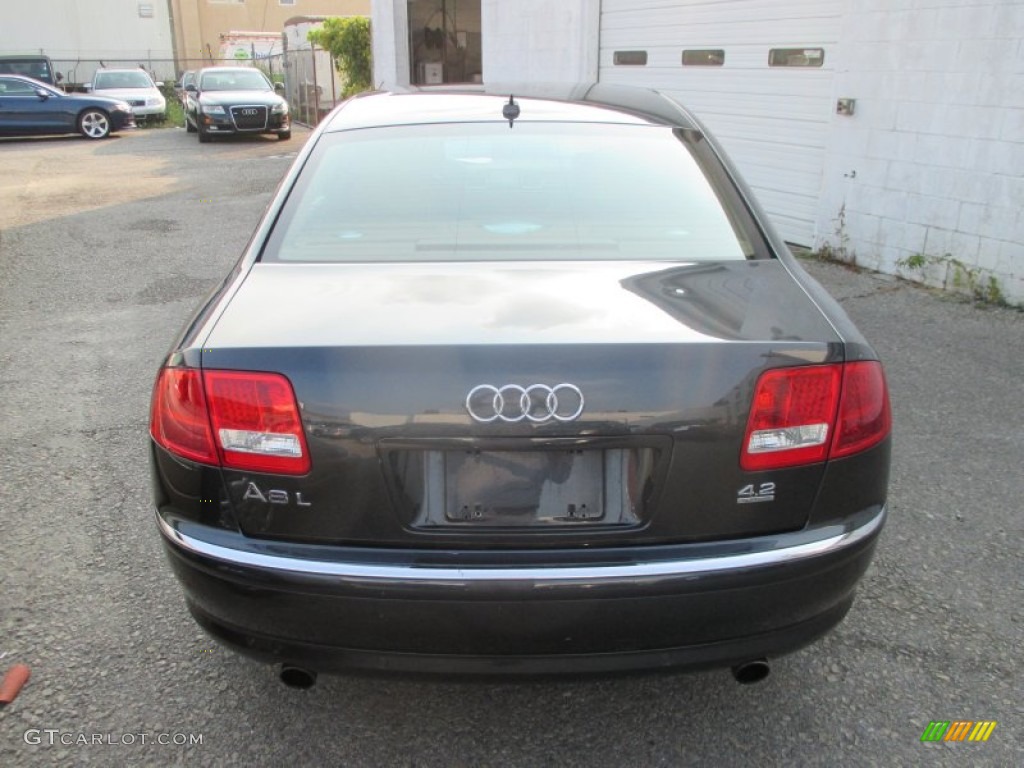2007 A8 L 4.2 quattro - Night Blue Pearl Effect / Black/Amaretto photo #10
