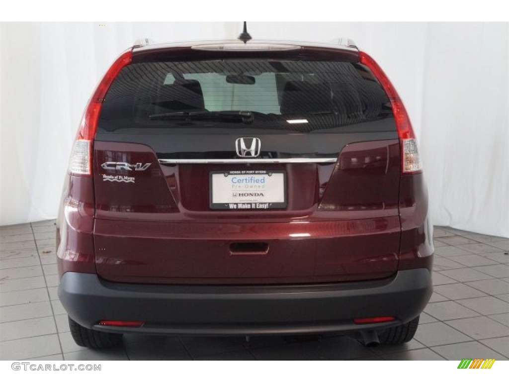 2013 CR-V EX-L - Basque Red Pearl II / Gray photo #7