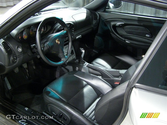 2003 911 Turbo Coupe - Arctic Silver Metallic / Black photo #6